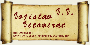 Vojislav Vitomirac vizit kartica